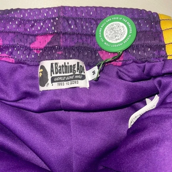 Bape men basketball shorts